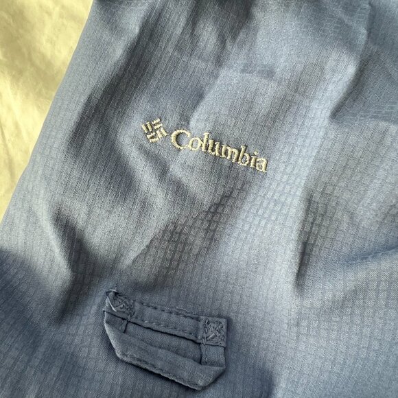 Columbia Omni Shade Sun Protection Blue Button Down Shirt - Picture 4 of 5